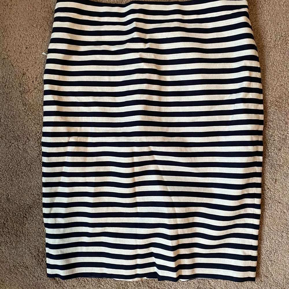 J. Crew Striped Pencil Skirt